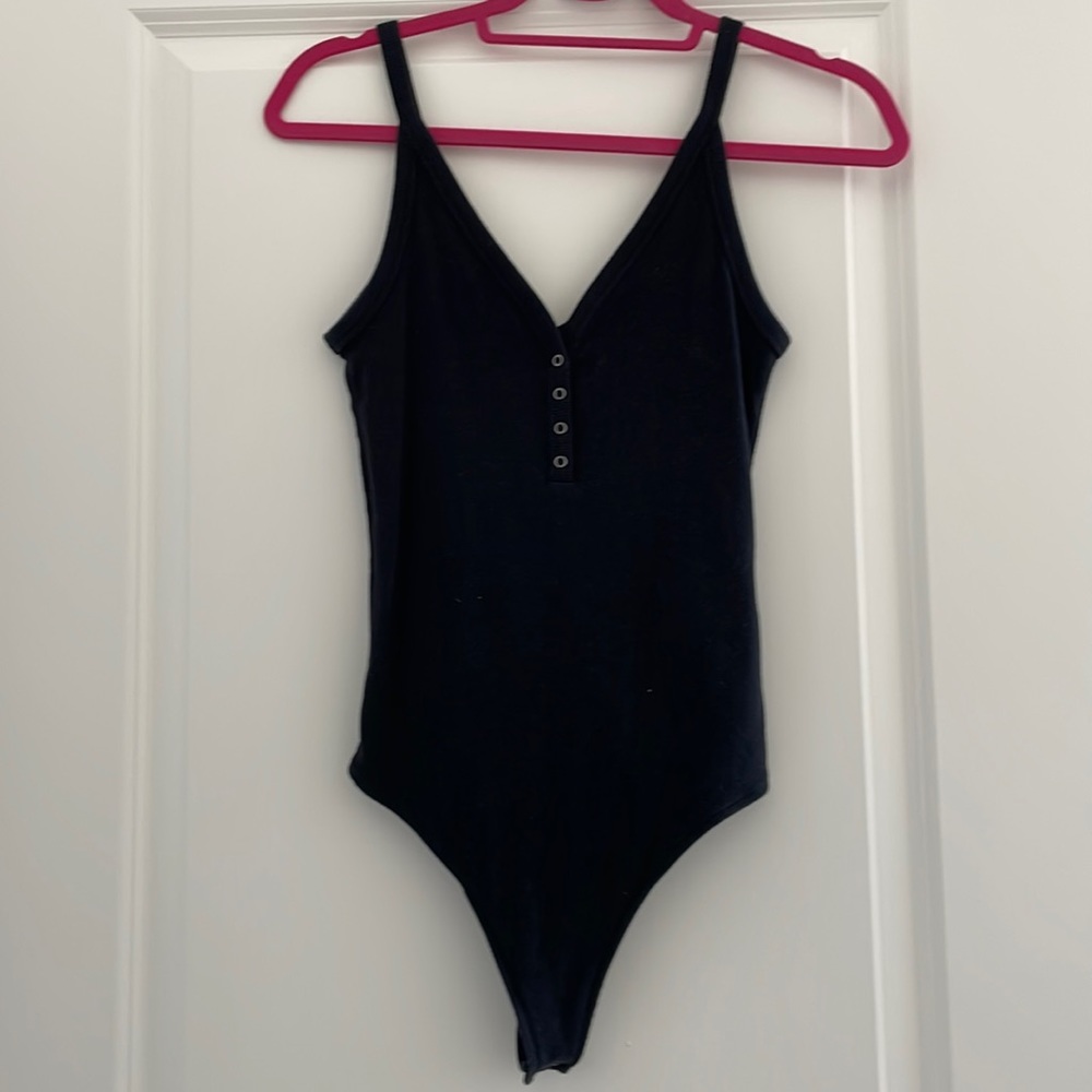 Abercrombie Black Tank Bodysuit